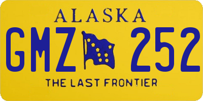 AK license plate GMZ252