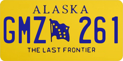 AK license plate GMZ261