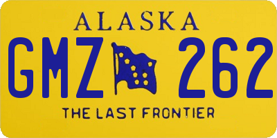 AK license plate GMZ262