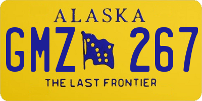AK license plate GMZ267