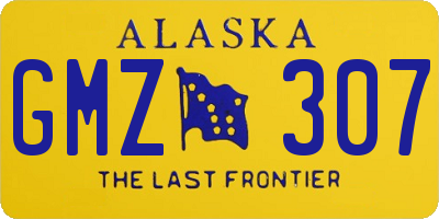AK license plate GMZ307