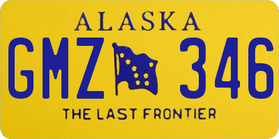 AK license plate GMZ346