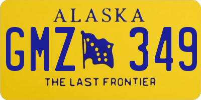 AK license plate GMZ349