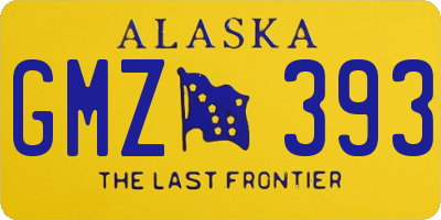 AK license plate GMZ393