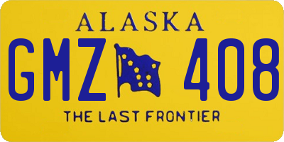 AK license plate GMZ408