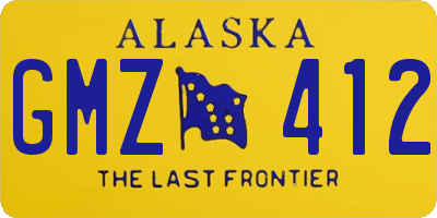 AK license plate GMZ412
