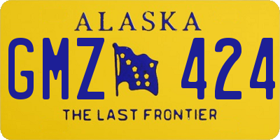 AK license plate GMZ424