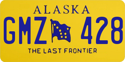 AK license plate GMZ428