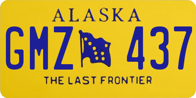 AK license plate GMZ437