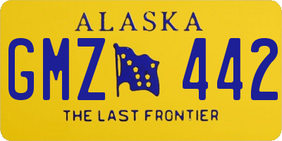 AK license plate GMZ442