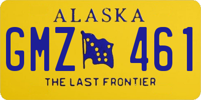 AK license plate GMZ461