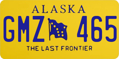 AK license plate GMZ465