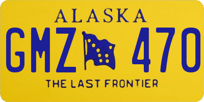 AK license plate GMZ470