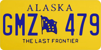 AK license plate GMZ479