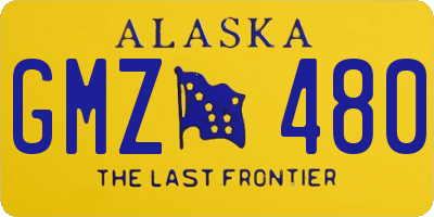 AK license plate GMZ480
