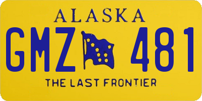 AK license plate GMZ481
