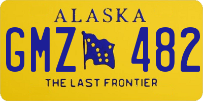 AK license plate GMZ482