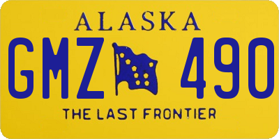 AK license plate GMZ490