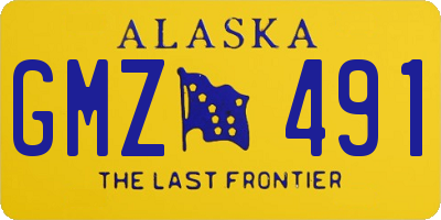 AK license plate GMZ491