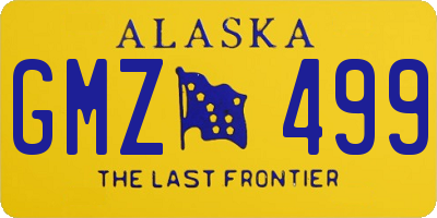 AK license plate GMZ499