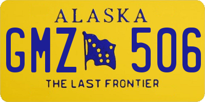AK license plate GMZ506