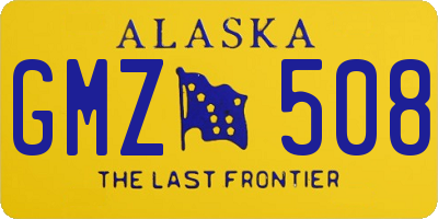 AK license plate GMZ508