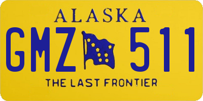 AK license plate GMZ511