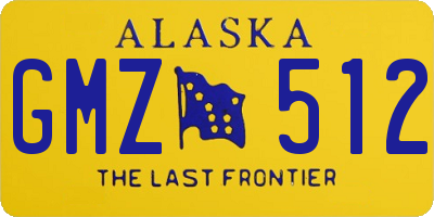 AK license plate GMZ512