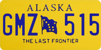 AK license plate GMZ515