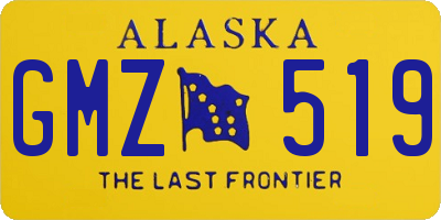 AK license plate GMZ519