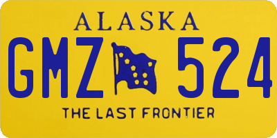 AK license plate GMZ524