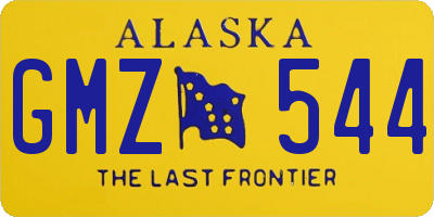 AK license plate GMZ544