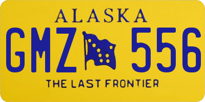 AK license plate GMZ556