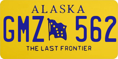 AK license plate GMZ562