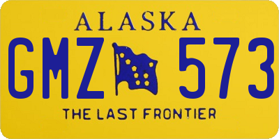 AK license plate GMZ573