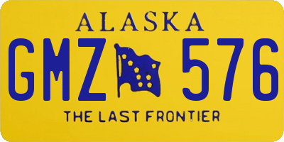 AK license plate GMZ576