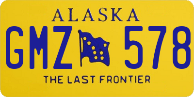 AK license plate GMZ578