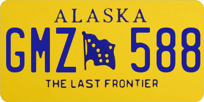 AK license plate GMZ588