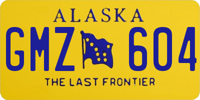 AK license plate GMZ604
