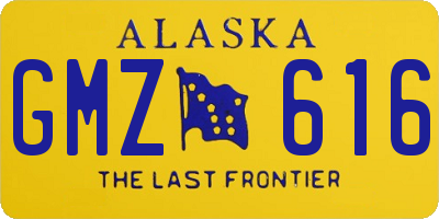 AK license plate GMZ616