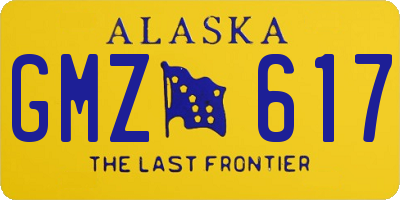 AK license plate GMZ617