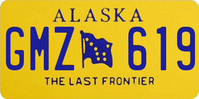 AK license plate GMZ619