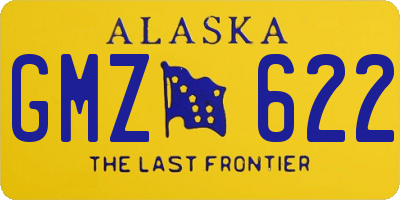 AK license plate GMZ622