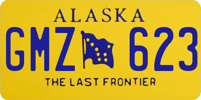 AK license plate GMZ623