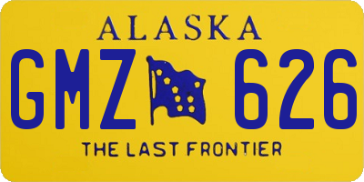 AK license plate GMZ626