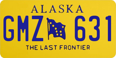 AK license plate GMZ631