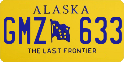 AK license plate GMZ633