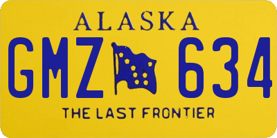 AK license plate GMZ634