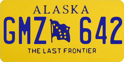 AK license plate GMZ642