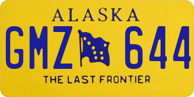 AK license plate GMZ644